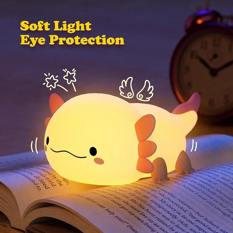 🌟 Niedliches Axolotl-Nachtlicht