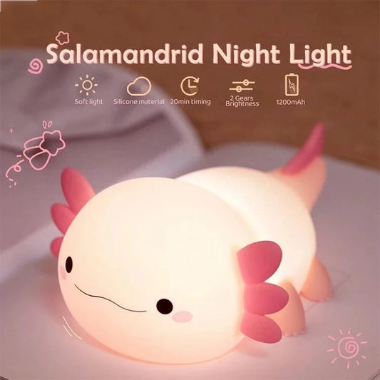 🌟 Niedliches Axolotl-Nachtlicht